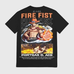 Мужская футболка 3D Fire fist Portgas D Ace