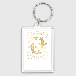 Брелок прямоугольный 35*50 Знак зодиака   рыбы