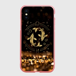 Чехол для iPhone XS Max матовый Рыбы знак зодиака