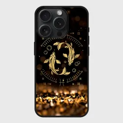 Чехол силиконовый для Apple iPhone 15 Pro Мax матовый Рыбы знак зодиака