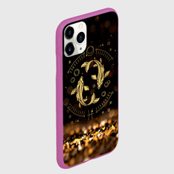 Чехол для iPhone 11 Pro матовый Рыбы знак зодиака - фото 2