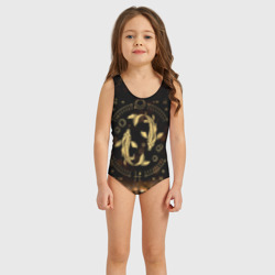 Детский купальник 3D Рыбы знак зодиака