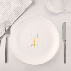 Набор: тарелка + кружка Знак зодиака скорпион - фото 2