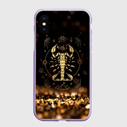 Чехол для iPhone XS Max матовый Знак зодиака скорпион