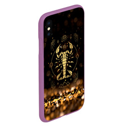 Чехол для iPhone XS Max матовый Знак зодиака скорпион - фото 2