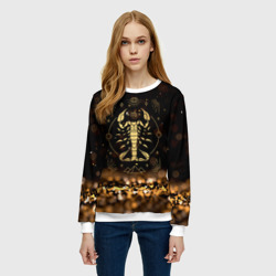 Женский свитшот 3D Знак зодиака скорпион - фото 2