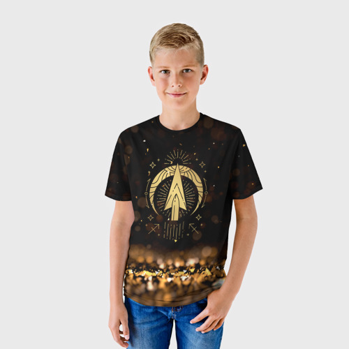 Детская футболка 3D Стрелец  знак зодиака, цвет 3D печать - фото 3