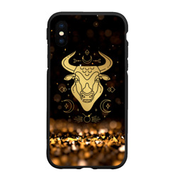 Чехол для iPhone XS Max матовый Знак  зодиака телец