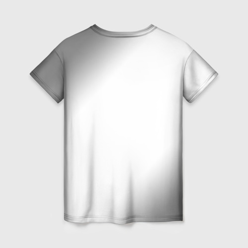 Женская футболка 3D с принтом Лучший продюсер - 100% профи на светлом фоне, вид сзади #1