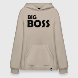 Худи SuperOversize хлопок Большой босс - темная