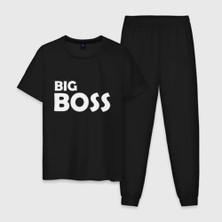 Мужская пижама хлопок Большой босс - светлая