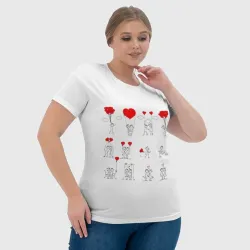 Женская футболка 3D Valentain Day - фото 6