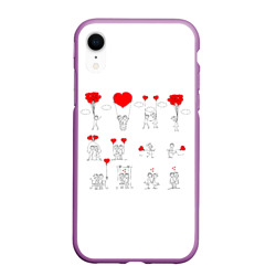 Valentain Day – Чехол для iPhone XR матовый с принтом купить