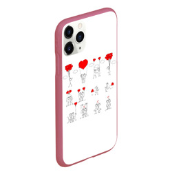 Чехол для iPhone 11 Pro Max матовый Valentain Day - фото 2