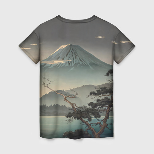 Женская футболка 3D Великий вулкан Фудзияма, цвет 3D печать - фото 2