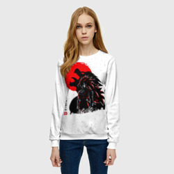 Женский свитшот 3D Dragon Ball красная луна - фото 2