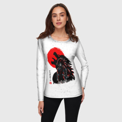 Женский лонгслив 3D Dragon Ball красная луна - фото 2