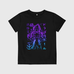 Детская футболка хлопок Dragon Ball Гоку неон