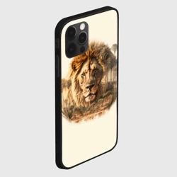 Чехол для iPhone 12 Pro Лев в зарослях саванны - фото 2