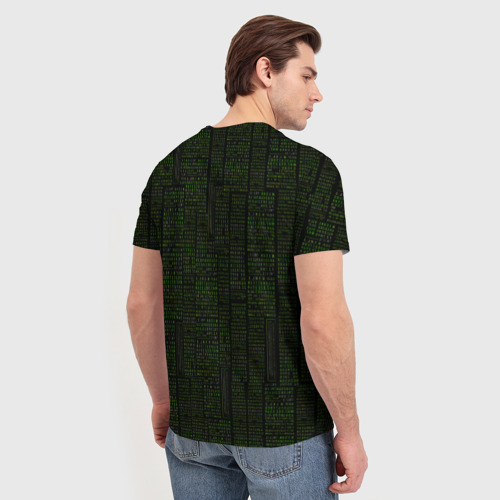 Мужская футболка 3D Лев в стиле ASCII-графики, цвет 3D печать - фото 4