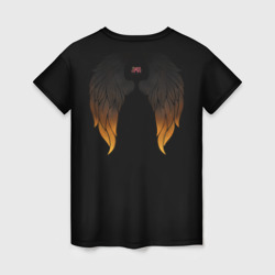 Женская футболка 3D СН Тёмные крылья