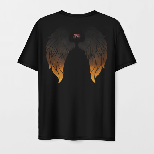 Мужская футболка 3D СН Тёмные крылья, цвет 3D печать - фото 2