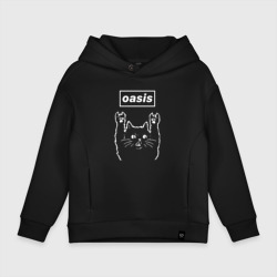 Детское худи Oversize хлопок Oasis рок кот