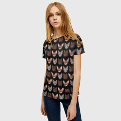 Женская футболка 3D Кали: Зов Тьмы Котики - фото 2