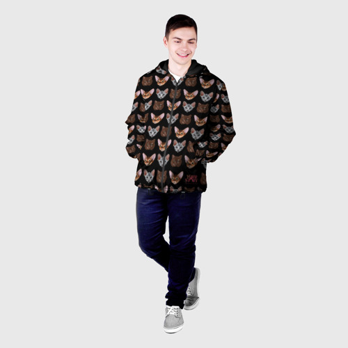 Мужская куртка 3D Кали: Зов Тьмы Котики, цвет 3D печать - фото 3