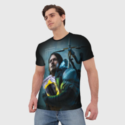 Мужская футболка 3D Кротовуха мем Death Stranding - фото 2