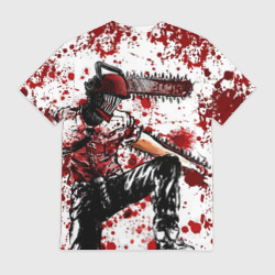 Мужская футболка 3D Человек бензопила арт