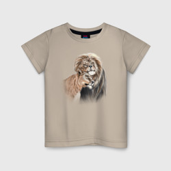Детская футболка хлопок Love львиная