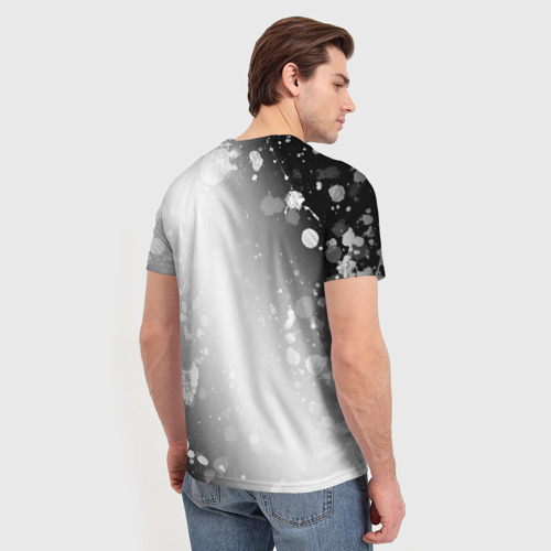 Мужская футболка 3D с принтом Повар и этим все сказано: на светлом, вид сзади #2