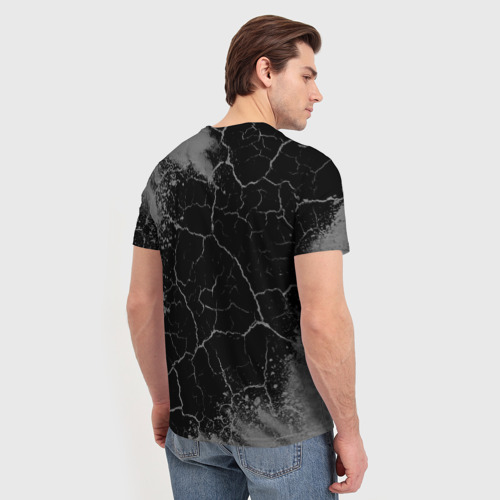 Мужская футболка 3D с принтом На Земле с 1967: краска на темном, вид сзади #2