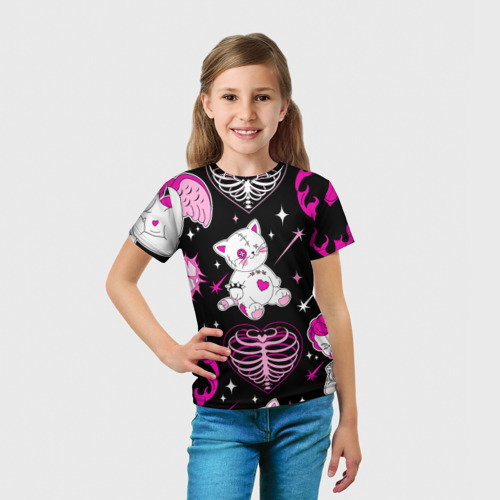 Детская футболка 3D Gothic mood, цвет 3D печать - фото 5