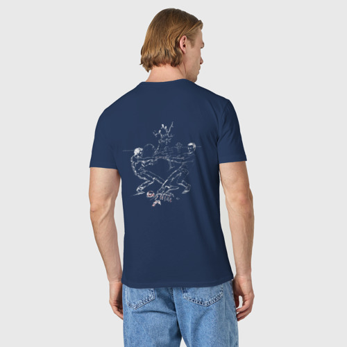 Мужская футболка хлопок Кладбище идей, цвет темно-синий - фото 4
