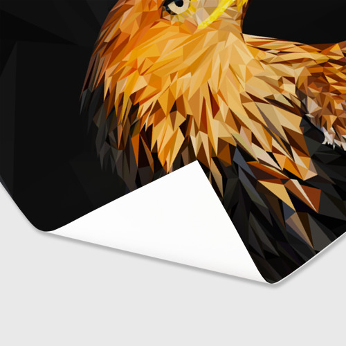 Бумага для упаковки 3D Орёл полигональный - фото 3