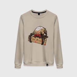 Женский свитшот хлопок Hugs from crab