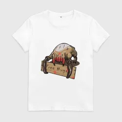 Женская футболка хлопок Hugs from crab