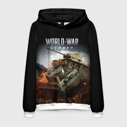 Мужская толстовка 3D World War Heroes логотип и танки
