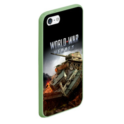 Чехол для iPhone 5/5S матовый World War Heroes логотип и танки - фото 2