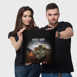 Подушка 3D World War Heroes логотип и танки - фото 2