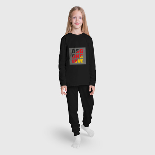 Детская пижама с лонгсливом хлопок Коробка DSG, цвет черный - фото 5