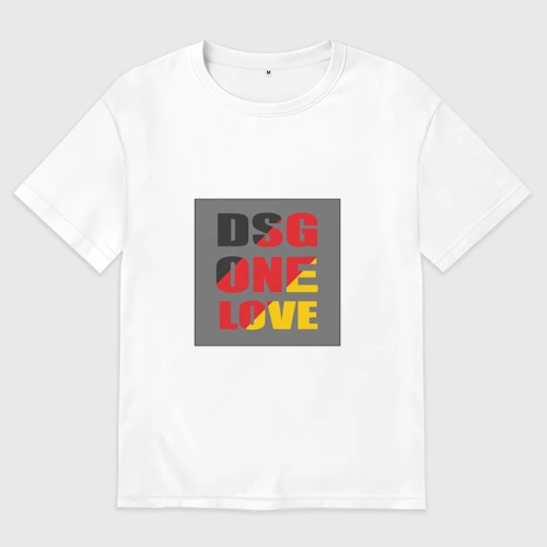 Мужская футболка хлопок Oversize Коробка DSG