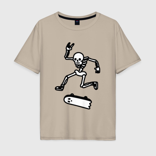 Мужская футболка хлопок Oversize с принтом Rad in peace, вид спереди #2