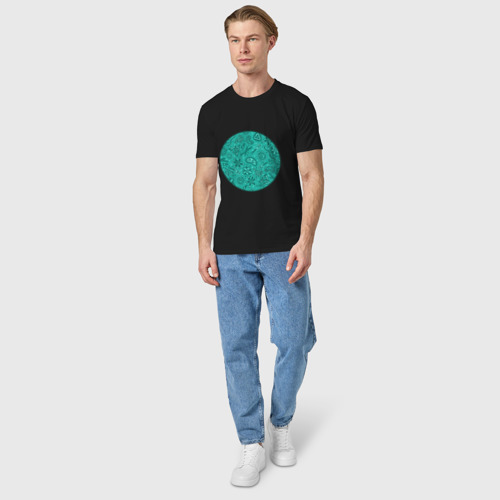 Мужская футболка хлопок с принтом Микроскоп, вид сбоку #3