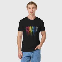 Мужская футболка хлопок Color zombies - фото 2