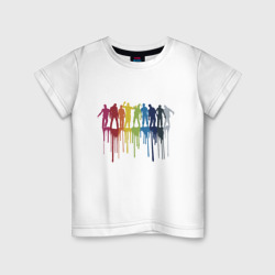 Детская футболка хлопок Color zombies