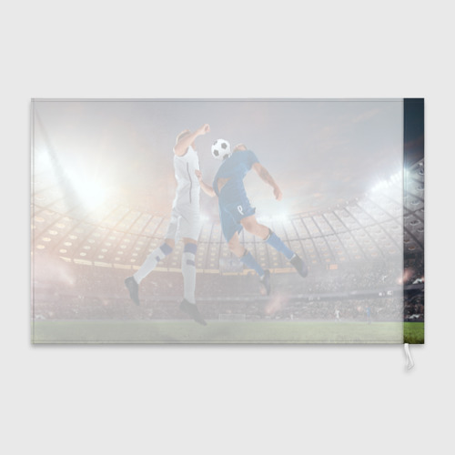 Флаг 3D Футболисты в действии - фото 2