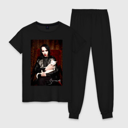Женская пижама хлопок Marilyn Manson - Sing a song kitty